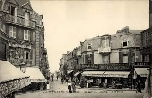 Ak Villers sur Mer Calvados, Rue du Casino