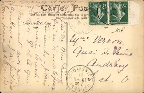 Ak Villers sur Mer Calvados, Avenue de la Gare