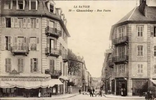 Ak Chambéry Savoie, Rue Favre