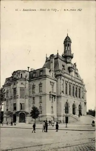 Ak Asnières-sur-Seine Hauts-de-Seine, Rathaus