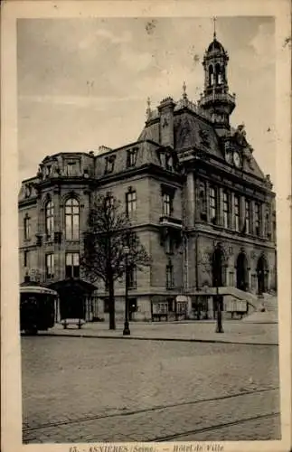 Ak Asnières-sur-Seine Hauts-de-Seine, Rathaus