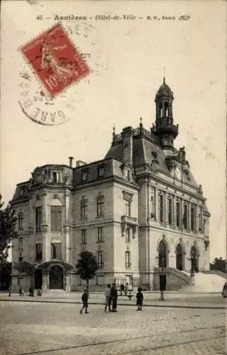 Ak Asnières-sur-Seine Hauts-de-Seine, Rathaus