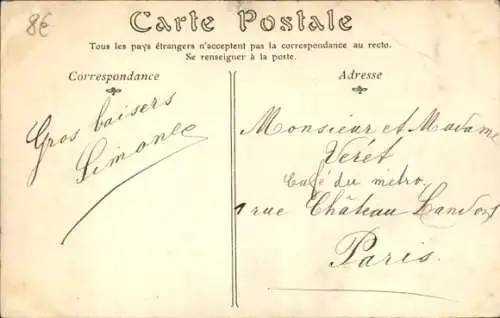 Ak Vire Calvados, vue prise des Vaux