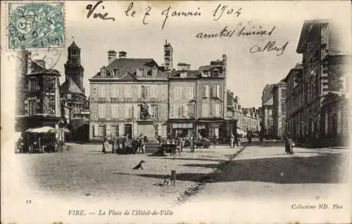 Ak Vire Calvados, Place de l'Hotel de Ville