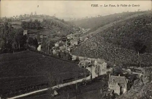 Ak Vire Calvados, Les Vaux, la Vallee de Canvie