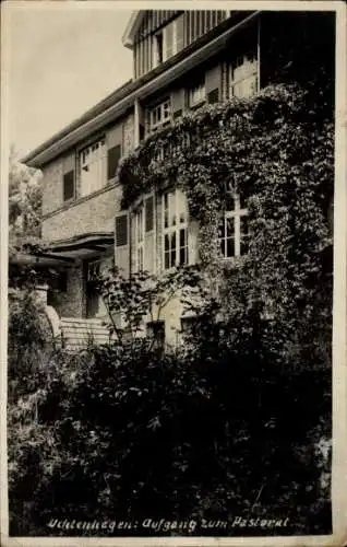 Foto Ak Uchtenhagen Falkenberg in der Mark, Aufgang zum Pastorat