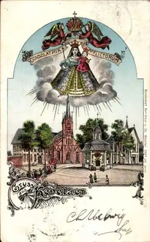 Litho Kevelaer am Niederrhein, Gnadenkapelle, Gnadenbild