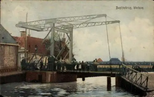 Ak Workum Fryslân Niederlande, Bagijnebrug