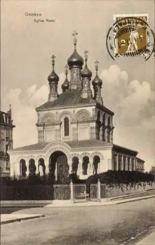 Ak Genève Genf Schweiz, Russische Kirche