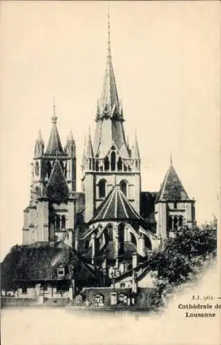 Ak Lausanne Kanton Waadt, Kathedrale