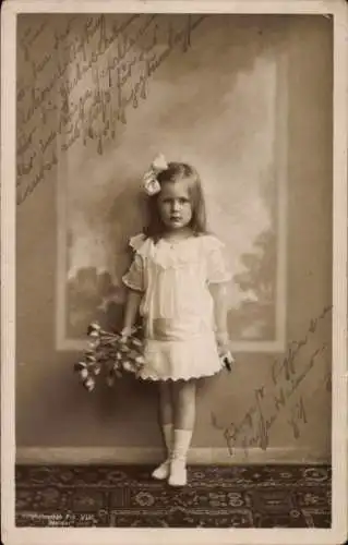 Ak Prinzessin Sophie von Sachsen Weimar Eisenach, Kinderportrait