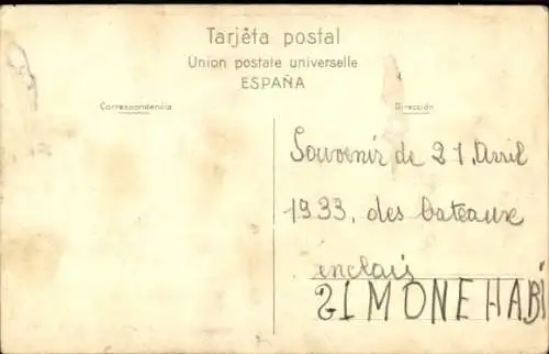 Ak Britisches Kriegsschiff H.M.S. Resolution