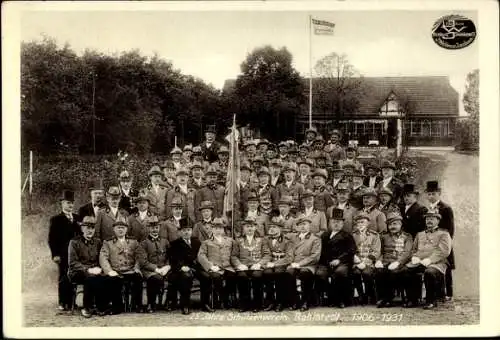 Ak Hamburg Wandsbek Rahlstedt Altrahlstedt, 25 Jahre Schützenverein 1931, Gruppenbild