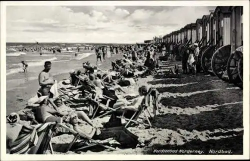 Ak Norderney in Ostfriesland, Nordbad