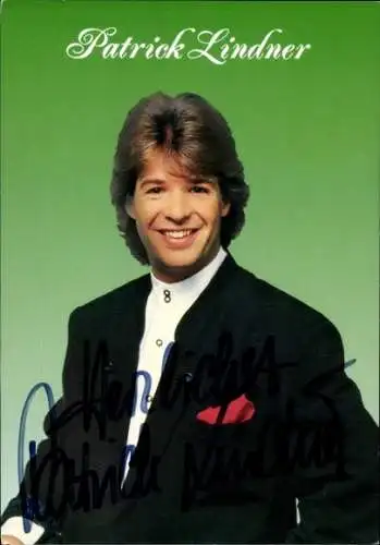 Ak Schauspieler und Sänger Patrick Lindner, Portrait, Autogramm