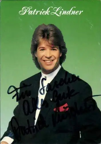 Ak Schauspieler und Sänger Patrick Lindner, Portrait, Autogramm