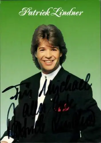 Ak Schauspieler und Sänger Patrick Lindner, Portrait, Autogramm
