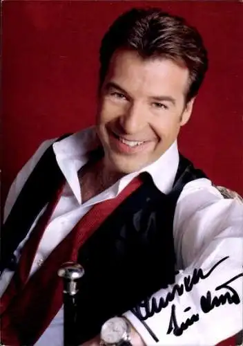 Ak Schauspieler und Sänger Patrick Lindner, Portrait, Autogramm