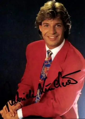 Ak Schauspieler und Sänger Patrick Lindner, Portrait, Autogramm