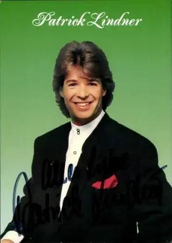 Ak Schauspieler und Sänger Patrick Lindner, Portrait, Autogramm