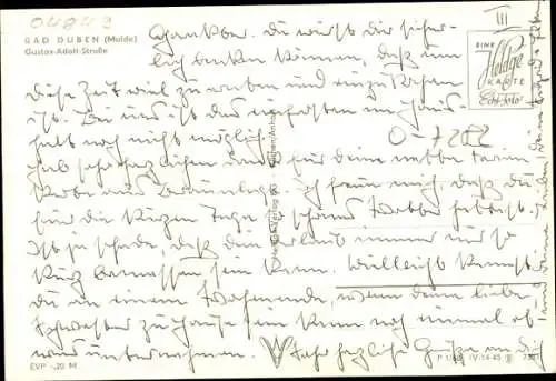 Ak Bad Düben an der Mulde Sachsen, Gustav Adolf Straße, Kirche