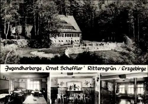 Ak Rittersgrün Breitenbrunn im Erzgebirge, Jugendherberge Ernst Scheffler