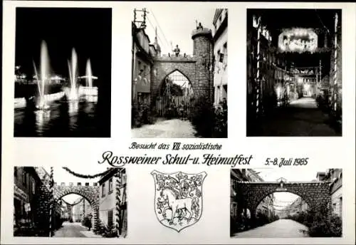 Foto Ak Rosswein Roßwein in Sachsen, VII. sozialistisches Schul- und Heimatfest 1985