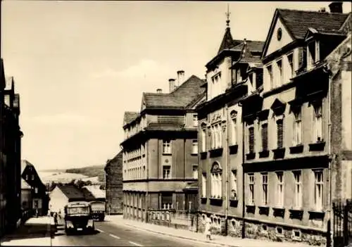 Ak Hartha in Sachsen, Dresdner Straße, Bus