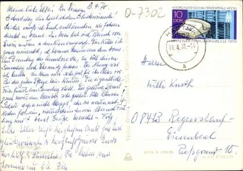 Ak Hartha in Sachsen, Dresdner Straße, Bus