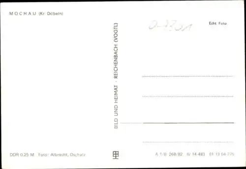 Ak Mochau Döbeln in Sachsen, Straßenpartie