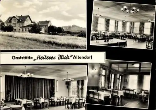 Ak Altendorf Sebnitz in Sachsen, Gaststätte Heiterer Blick, Innenansichten