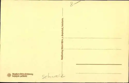 Steindruck Ak Solothurn Stadt Schweiz, Krummer Turm