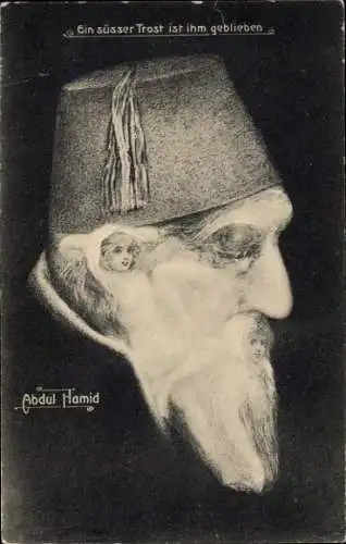 Ak Ein süßer Trost ist ihm geblieben, Abdülhamid II., Abdul Hamid, Metamorphose