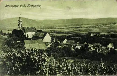 Ak Binzwangen Ertingen in Württemberg, Teilansicht, Kirche