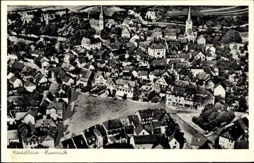 Ak Kastellaun Hunsrück, Blick auf den Ort, Kirche