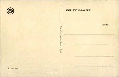 Künstler Ak Rotgans, Schachbrett, kämpfende Schachfiguren, Weiß schlägt Schwarz