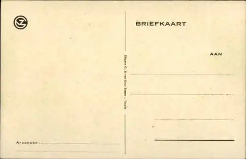 Künstler Ak Rotgans, Schach, Schachfiguren, Tor und Pferd