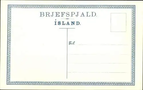 Briefmarken Wappen Ak Island