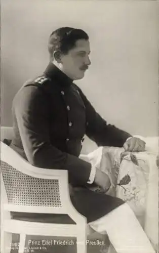 Ak Eitel Friedrich Prinz von Preußen, Sitzportrait, Liersch 1992