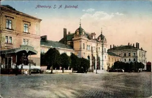 Ak Altenburg in Thüringen, Bahnhof