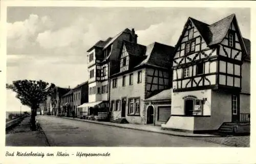 Ak Niederbreisig Bad Breisig am Rhein, Uferpromenade