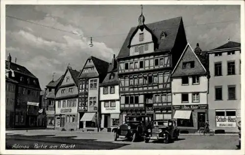 Ak Adenau in der Eifel, Markt, Geschäfte, Schuh-Haus