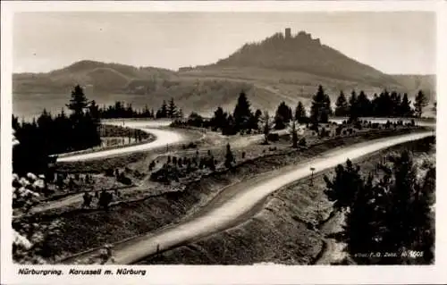 Ak Nürburg in der Eifel, Nürburgring, Karussell