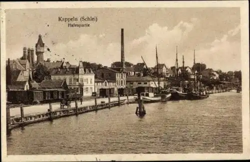 Ak Kappeln an der Schlei, Hafen