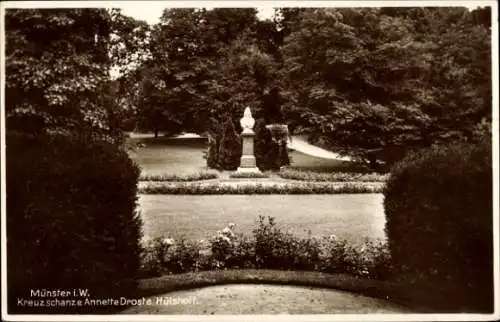 Ak Münster in Westfalen, Kreuzschanze Annette Drosta Hülshoft