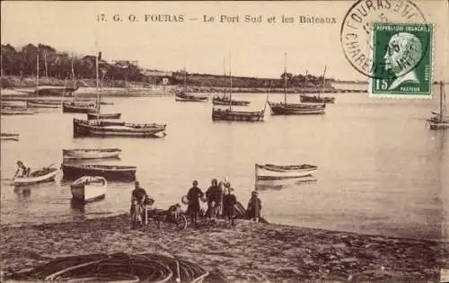 Ak Fouras Charente Maritime, Le Port Sud, les Bateaux