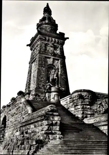 Ak Steinthaleben Kyffhäuserland in Thüringen, Kyffhäuser, Denkmal, Treppe