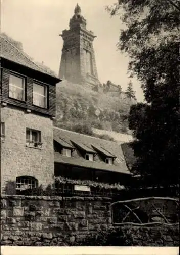 Foto Ak Steinthaleben Kyffhäuserland in Thüringen, Kyffhäuser Denkmal