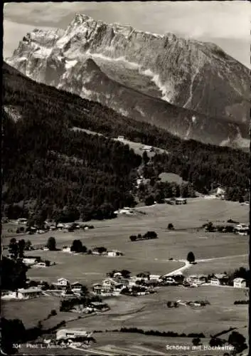 Ak Schönau am Königssee Oberbayern, Panorama, Hochkalter