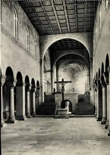 Ak Quedlinburg im Harz, Stiftskirche, Innenansicht